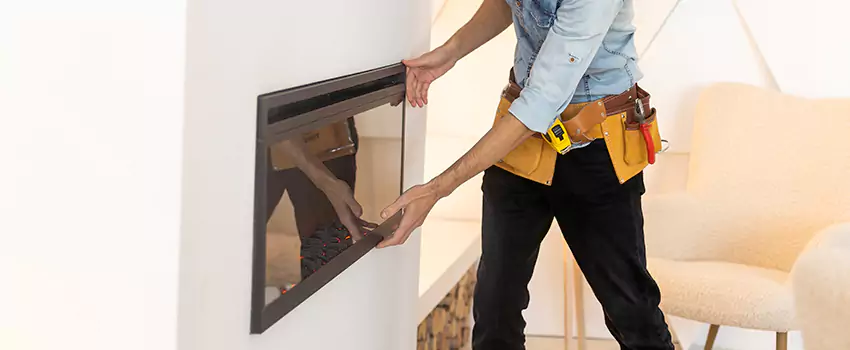 Metal Fireplace Installation in San Angelo, Texas