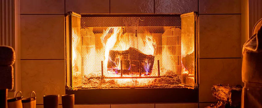 Mendota Hearth Landscape Fireplace Installation in San Angelo, Texas