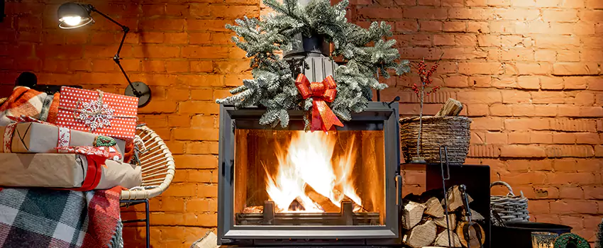 Travis Industries Linear Gas Fireplace Installation in San Angelo, Texas