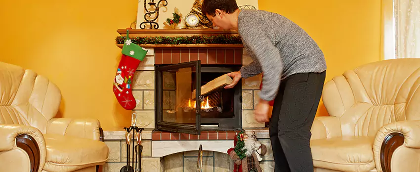 Rusted Metal Fireplace Restoration in San Angelo, Texas