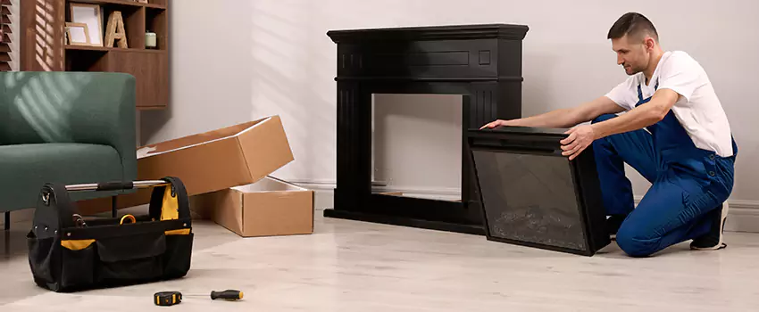Old Rusted Metal Fireplace Repair And Replacement in San Angelo, TX