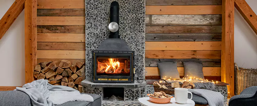 Thelin Hearth Products Direct Vent Gas Stove Fireplace Inspection in San Angelo, Texas